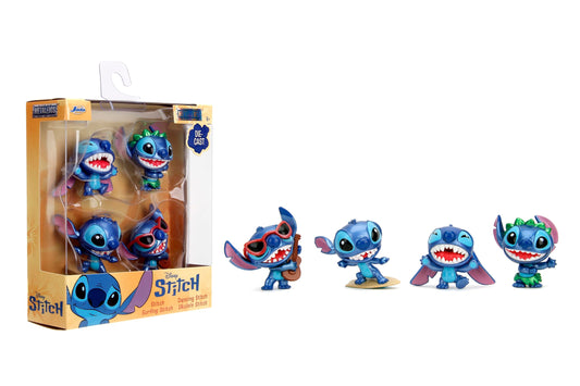 Jada Disney Stitch Metalfigs 4-Pack – Die-Cast Figures (2.5″ Scale, New)