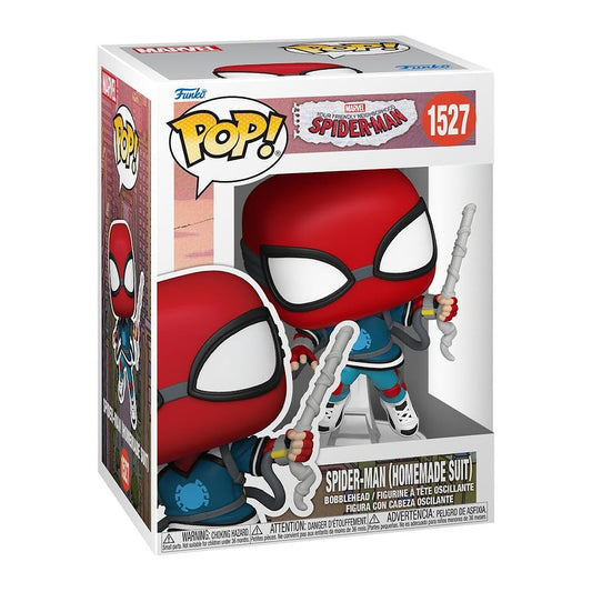 Funko Pop! Marvel: Friendly Neighborhood Spider-Man - Spider-Man (Homemade Suit) - Collectable Vinyl Figure - Gift Idea - Official Merchandise - Toys for Kids & Adults - Cartoons Fans