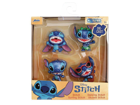 Jada Disney Stitch Metalfigs 4-Pack – Die-Cast Figures (2.5″ Scale, New)